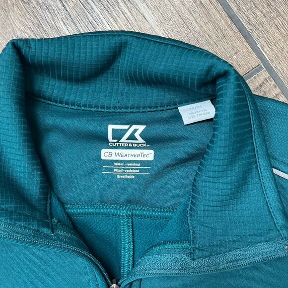 Cutter‎ & Buck WeatherTec Full Zip Teal Jacket Women's Size Medium - Picture 3 of 5